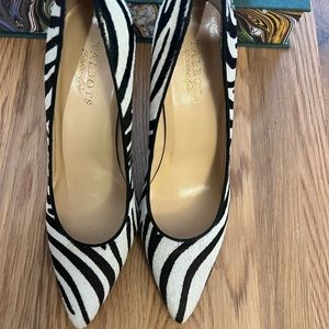 Talbots Calf Hair Zebra Pumps ! Brand new size 9 never worn
